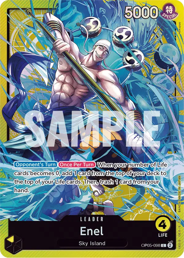 Enel (Sound Loader Vol. 2) - OP05-098 - One Piece Promotion Cards