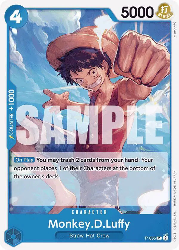 Monkey.D.Luffy (P-055) (Reprint) - P-055 - Premium Booster