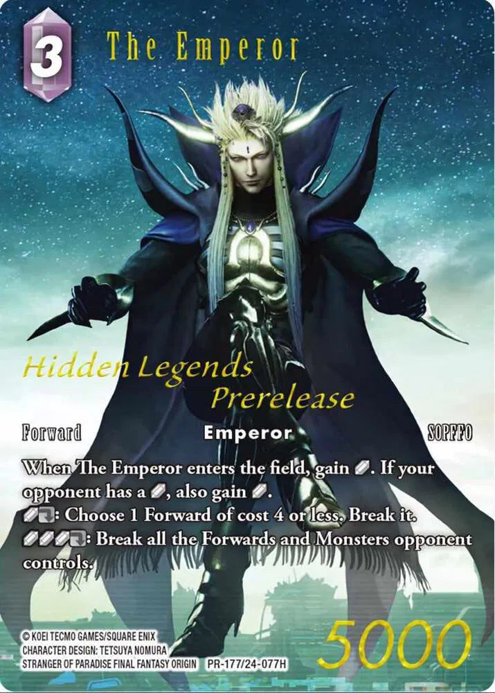 The Emperor (Prerelease Promo) - PR-177/24-077H - Hidden Legends