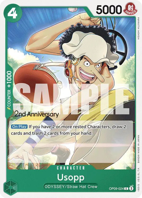 Usopp (024) - OP09-024 - Emperors in the New World Pre-Release Cards