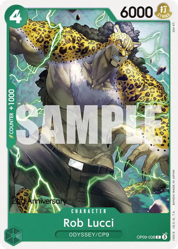 Rob Lucci (038) - OP09-038 - Emperors in the New World Pre-Release Cards