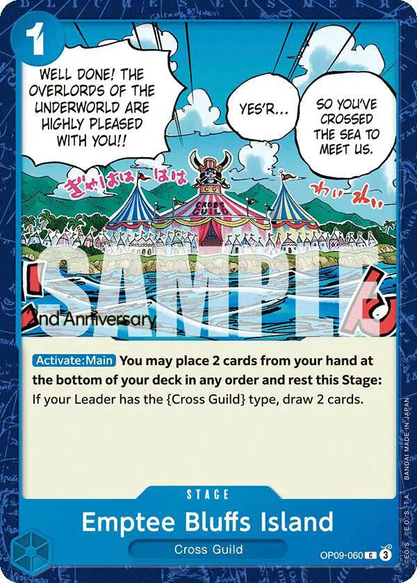 Emptee Bluffs Island - OP09-060 - Emperors in the New World Pre-Release Cards