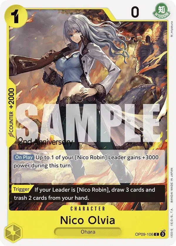 Nico Olvia - OP09-106 - Emperors in the New World Pre-Release Cards