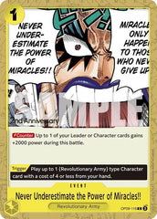 Never Underestimate the Power of Miracles!! - OP09-116 - Emperors in the New World Pre-Release Cards