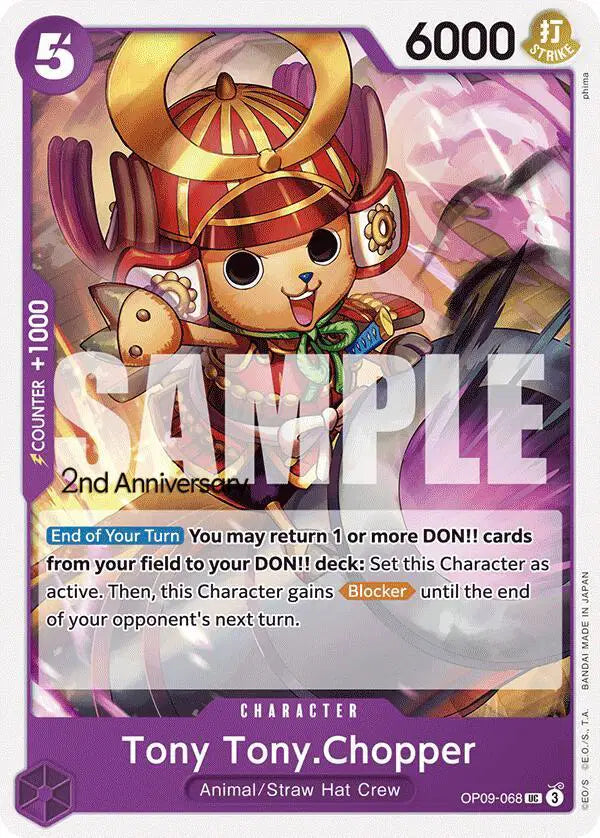 Tony Tony.Chopper (067) - OP09-068 - Emperors in the New World Pre-Release Cards