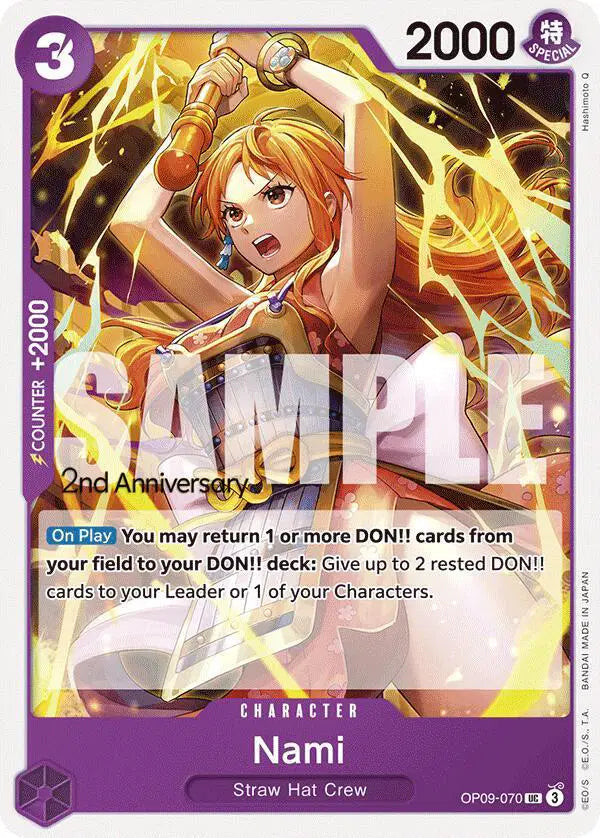 Nami (070) - OP09-070 - Emperors in the New World Pre-Release Cards