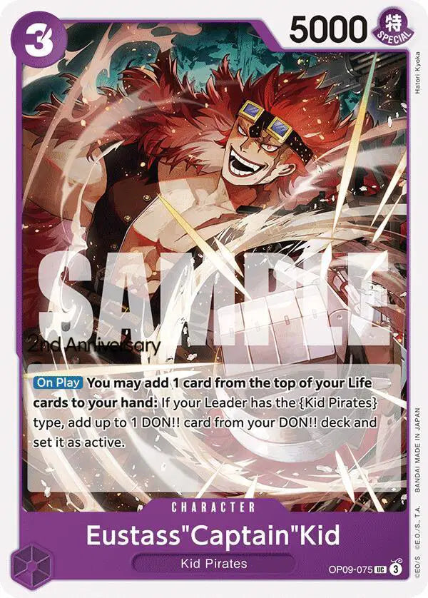 Eustass"Captain"Kid - OP09-075 - Emperors in the New World Pre-Release Cards