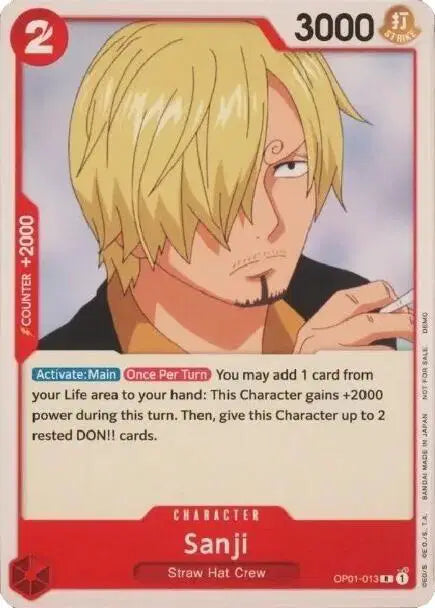 Sanji - OP01-013 - One Piece Demo Deck Cards