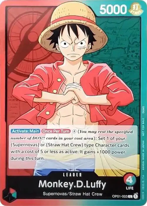 Monkey.D.Luffy (003) - OP01-003 - One Piece Demo Deck Cards