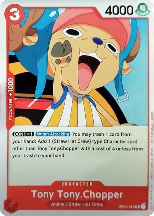 Tony Tony.Chopper (015) - OP01-015 - One Piece Demo Deck Cards
