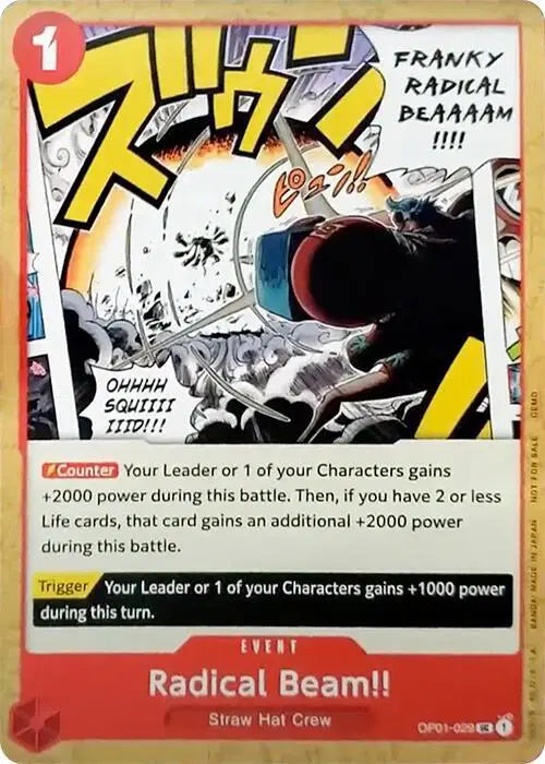 Radical Beam!! - OP01-029 - One Piece Demo Deck Cards