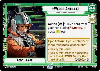 Wedge Antilles - Leader of Red Squadron - JTL-008 - Jump to Lightspeed