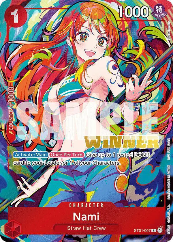 Nami (2025 New Year Event Winner) - ST01-007 - One Piece Promotion Cards