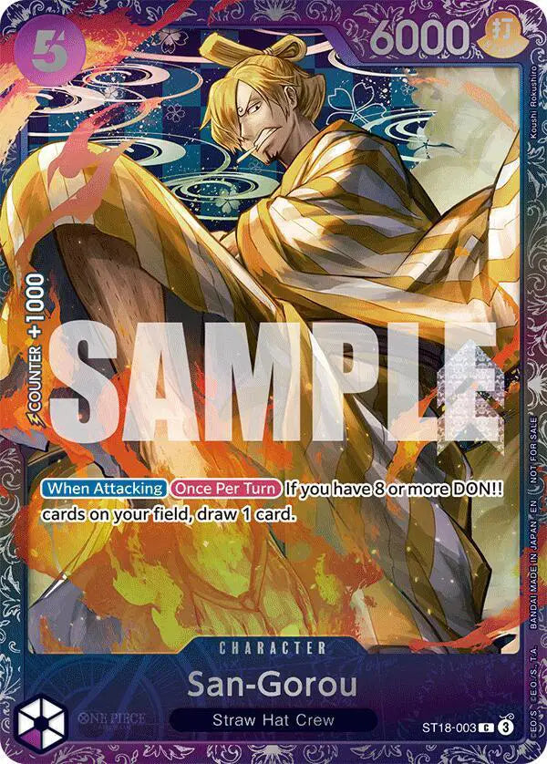 San-Gorou (Treasure Cup 2025) - ST18-003 - One Piece Promotion Cards