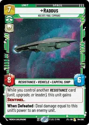 Raddus - Holdo's Final Command - JTL-104 - Jump to Lightspeed