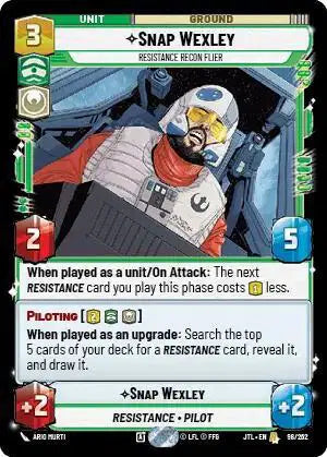 Snap Wexley - Resistance Recon Flier - JTL-098 - Jump to Lightspeed