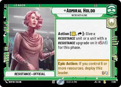 Admiral Holdo - We're Not Alone - JTL-007 - Jump to Lightspeed