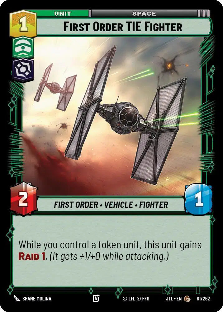 First Order TIE Fighter - JTL-081 - Jump to Lightspeed
