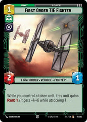 First Order TIE Fighter - JTL-081 - Jump to Lightspeed