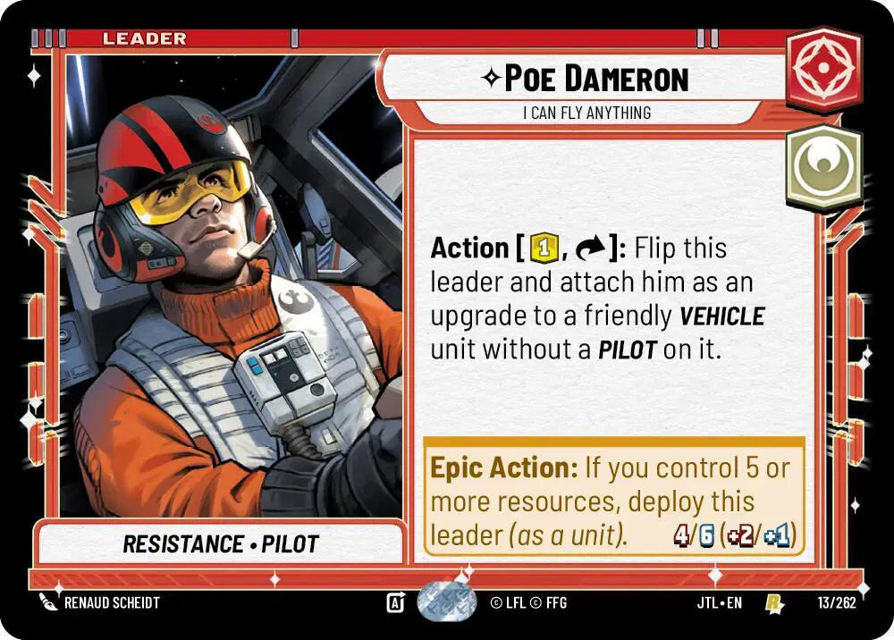 Poe Dameron - I Can Fly Anything - JTL-013 - Jump to Lightspeed