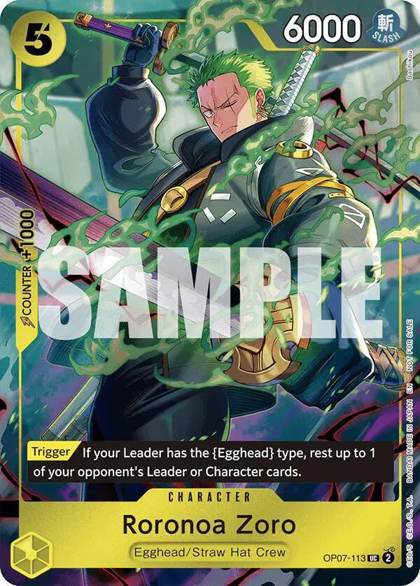 Roronoa Zoro (One Piece Day Dallas 2025) - OP07-113 - One Piece Promotion Cards