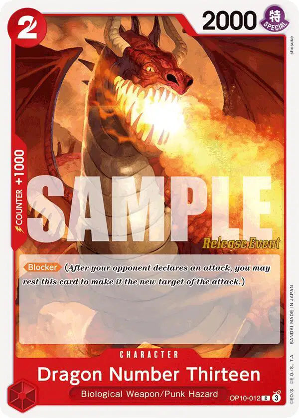 Dragon Number Thirteen - OP10-012 - Royal Blood Release Event Cards