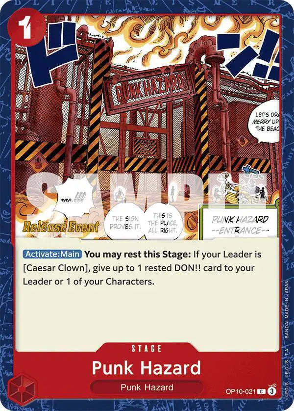 Punk Hazard - OP10-021 - Royal Blood Release Event Cards