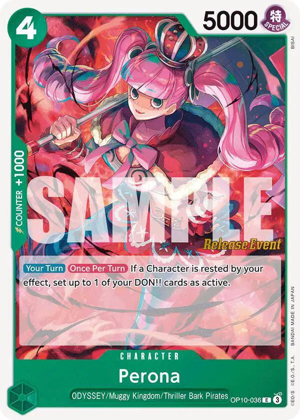 Perona (036) - OP10-036 - Royal Blood Release Event Cards