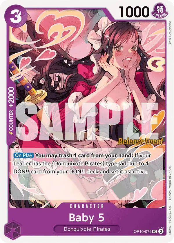 Baby 5 - OP10-076 - Royal Blood Release Event Cards