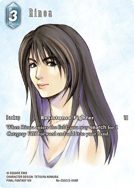 Rinoa (Rare) (Full Art) - Re-055C/2-048R - Legacy Collection