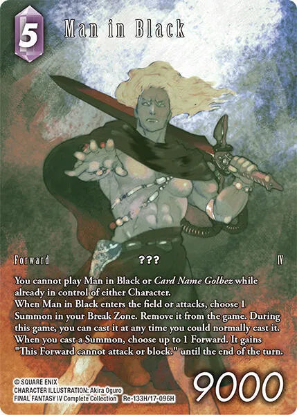 Man in Black (Full Art) - Re-133H/17-096H - Legacy Collection