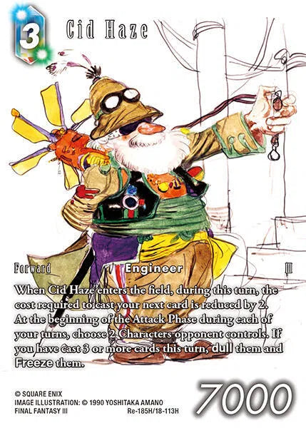 Cid Haze (Full Art) - Re-185H/18-113H - Legacy Collection