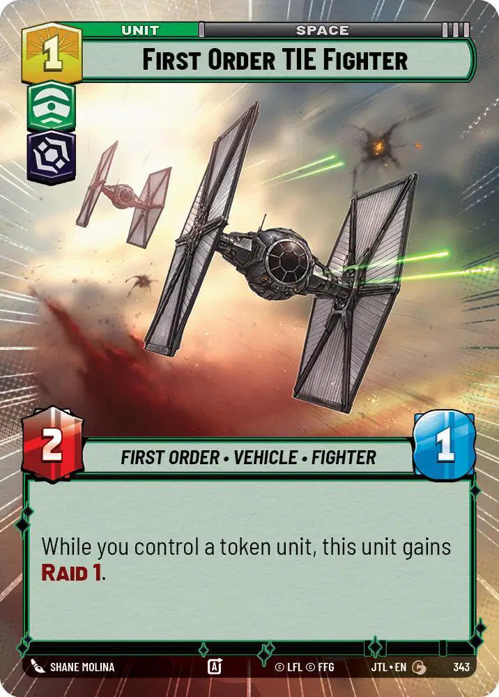 First Order TIE Fighter (Hyperspace) - JTL-343 - Jump to Lightspeed