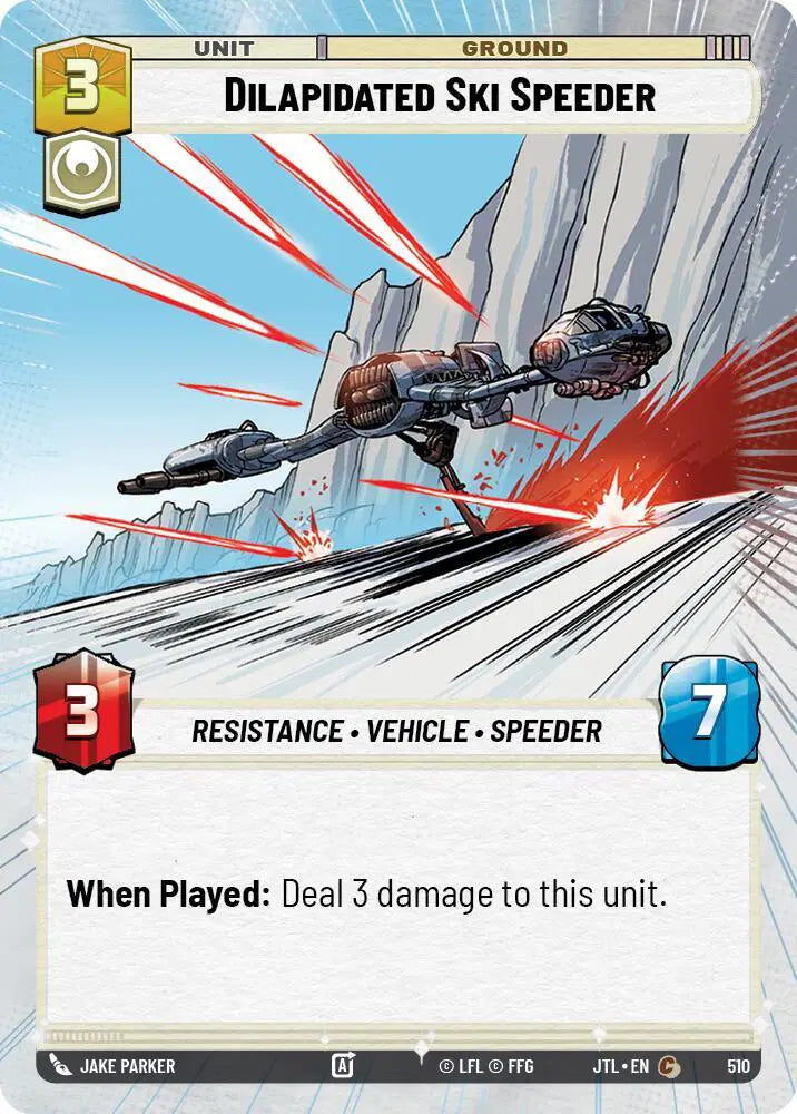Dilapidated Ski Speeder (Hyperspace) - JTL-510 - Jump to Lightspeed
