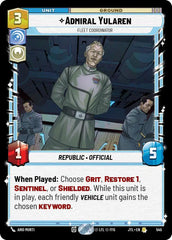 Admiral Yularen - Fleet Coordinator (Foil) - JTL-545 - Jump to Lightspeed