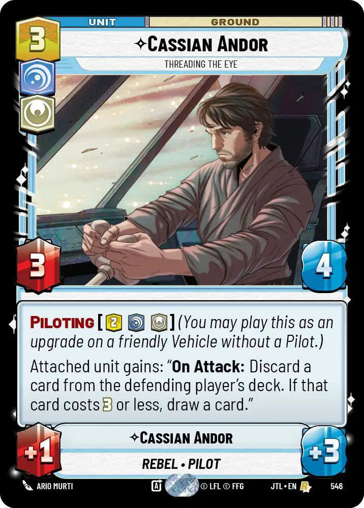 Cassian Andor - Threading the Eye (Foil) - JTL-546 - Jump to Lightspeed
