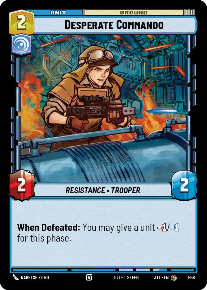 Desperate Commando (Foil) - JTL-558 - Jump to Lightspeed