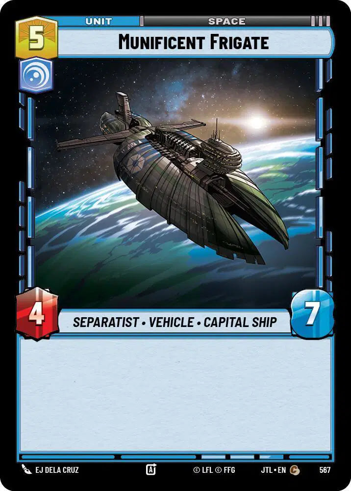 Munificent Frigate (Foil) - JTL-567 - Jump to Lightspeed