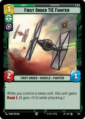 First Order TIE Fighter (Foil) - JTL-579 - Jump to Lightspeed