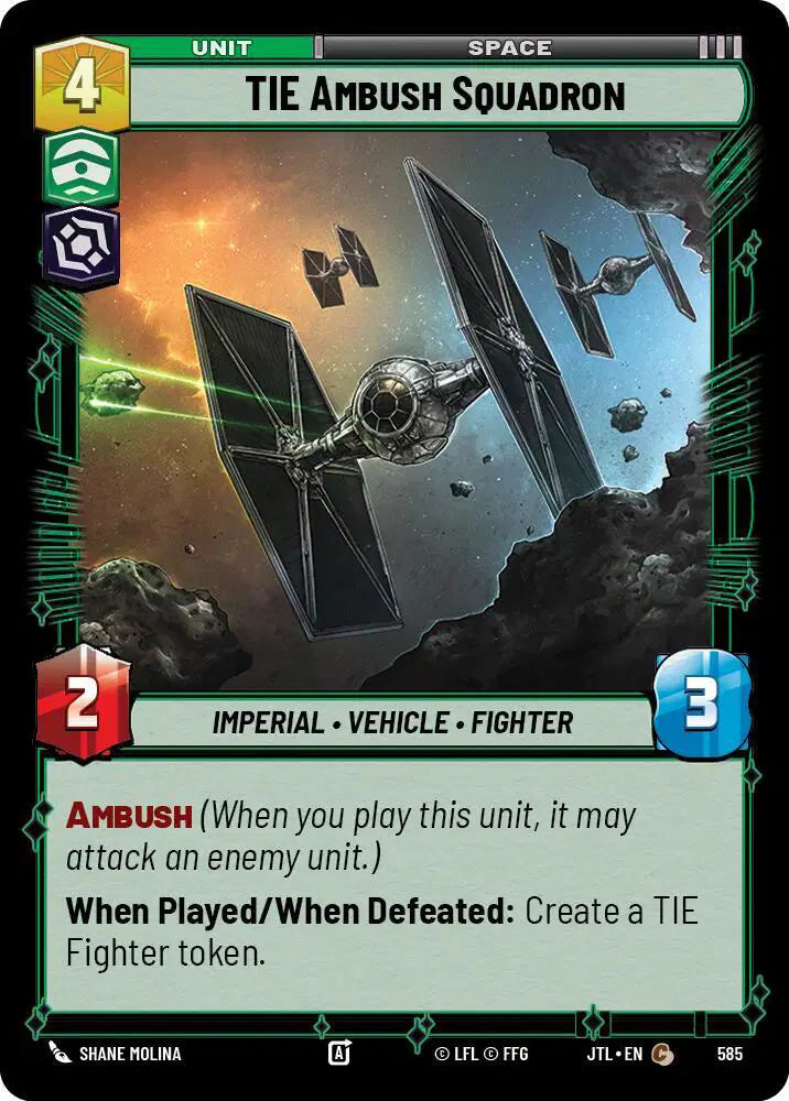 TIE Ambush Squadron (Foil) - JTL-585 - Jump to Lightspeed