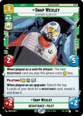 Snap Wexley - Resistance Recon Flier (Foil) - JTL-596 - Jump to Lightspeed