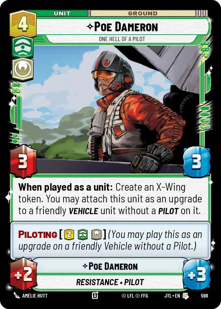 Poe Dameron - One Hell of a Pilot (Foil) - JTL-598 - Jump to Lightspeed
