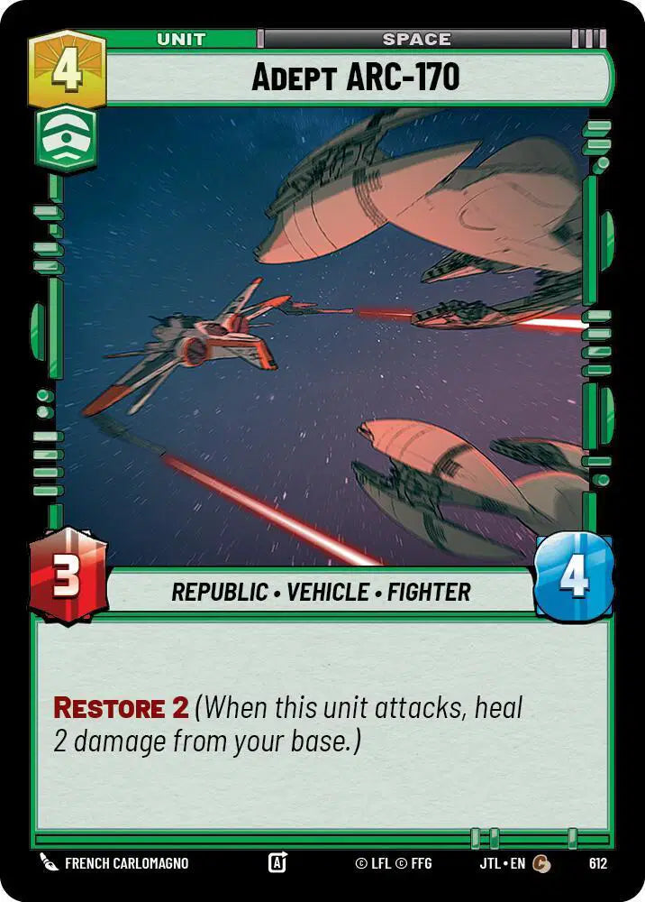 Adept ARC-170 (Foil) - JTL-612 - Jump to Lightspeed