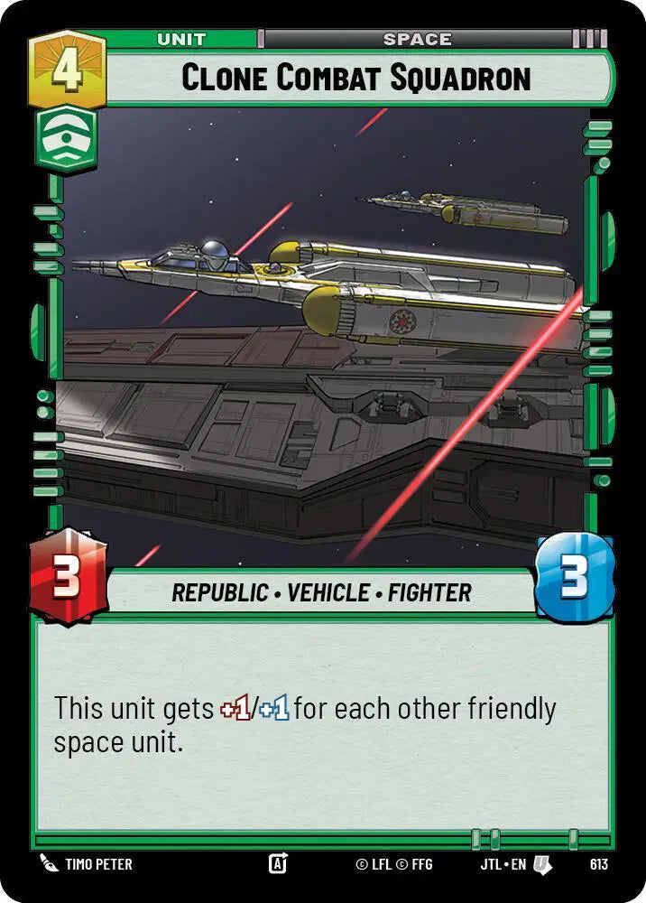 Clone Combat Squadron (Foil) - JTL-613 - Jump to Lightspeed