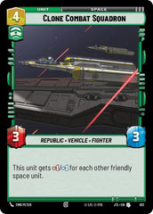 Clone Combat Squadron (Foil) - JTL-613 - Jump to Lightspeed
