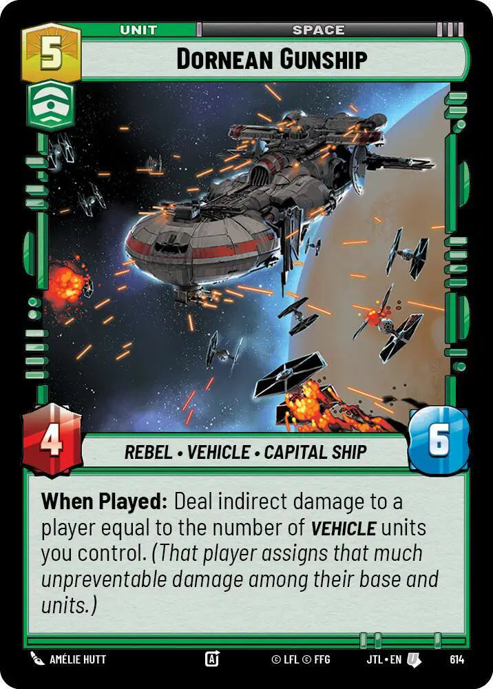 Dornean Gunship (Foil) - JTL-614 - Jump to Lightspeed