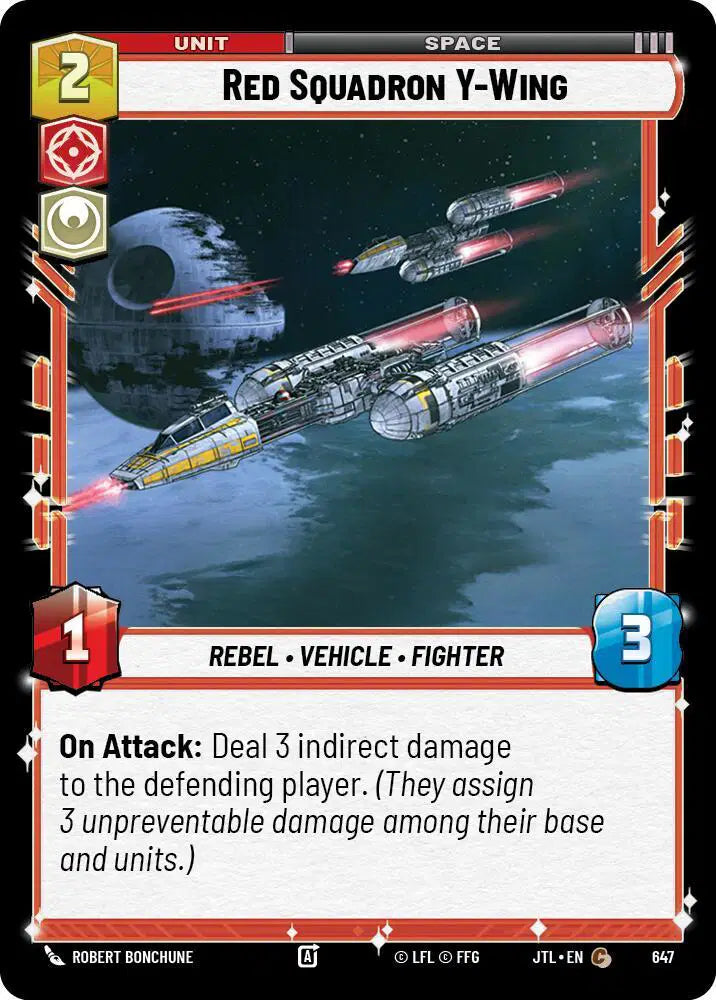 Red Squadron Y-Wing (Foil) - JTL-647 - Jump to Lightspeed