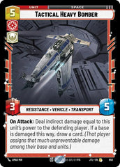 Tactical Heavy Bomber (Foil) - JTL-650 - Jump to Lightspeed