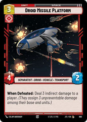 Droid Missile Platform (Foil) - JTL-660 - Jump to Lightspeed