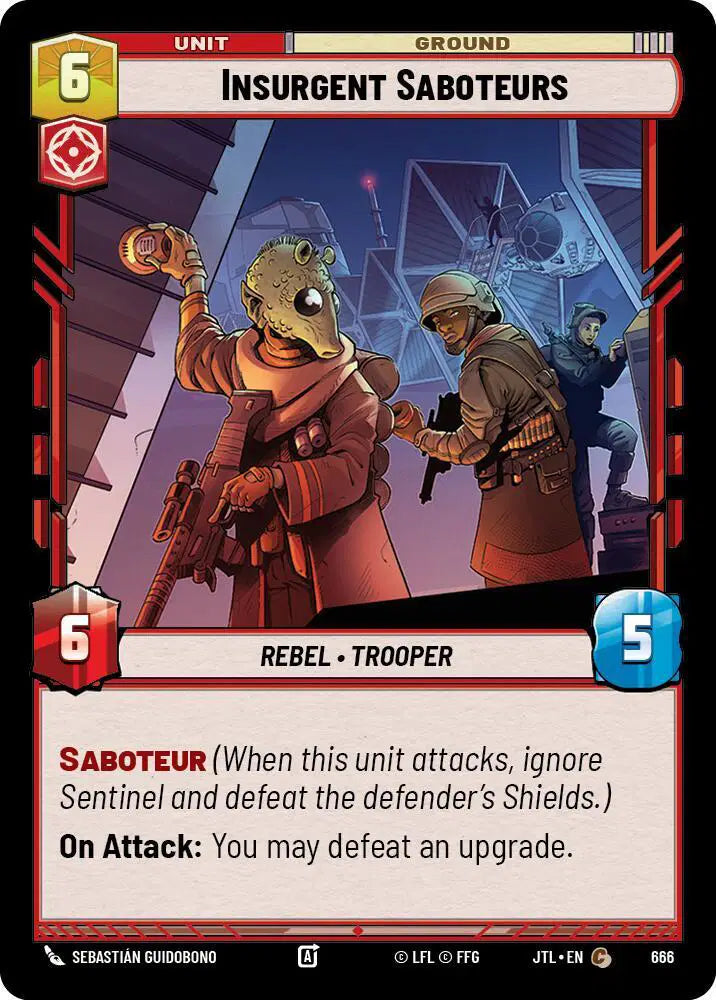 Insurgent Saboteurs (Foil) - JTL-666 - Jump to Lightspeed